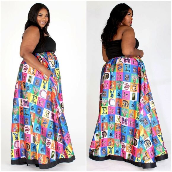 Multiprint Tube Dress - Picture 3 of 4